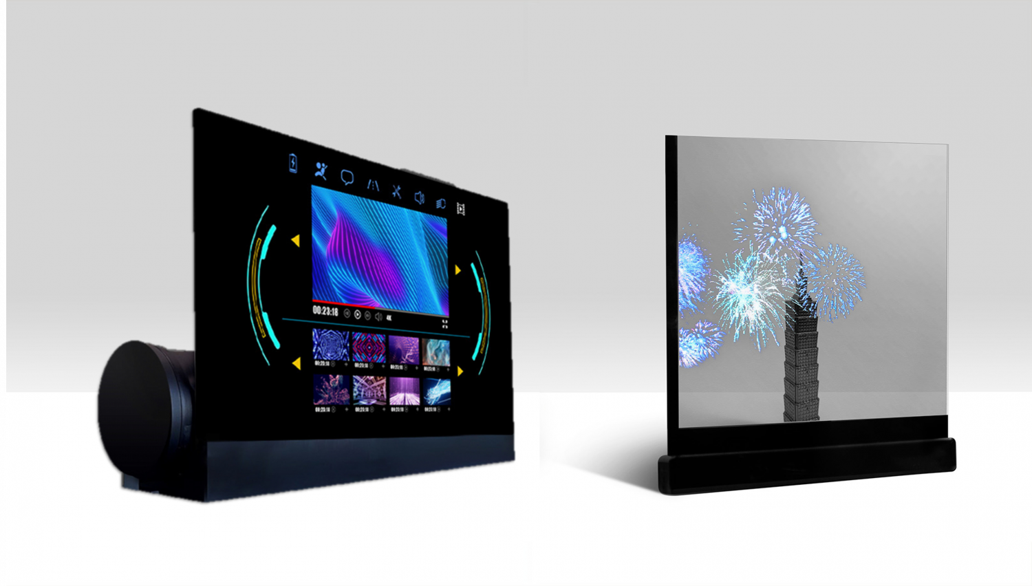 可卷式、折迭性、高透明